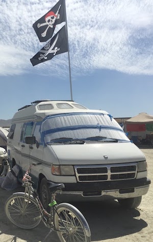 Pirate Flags At Burning Man
